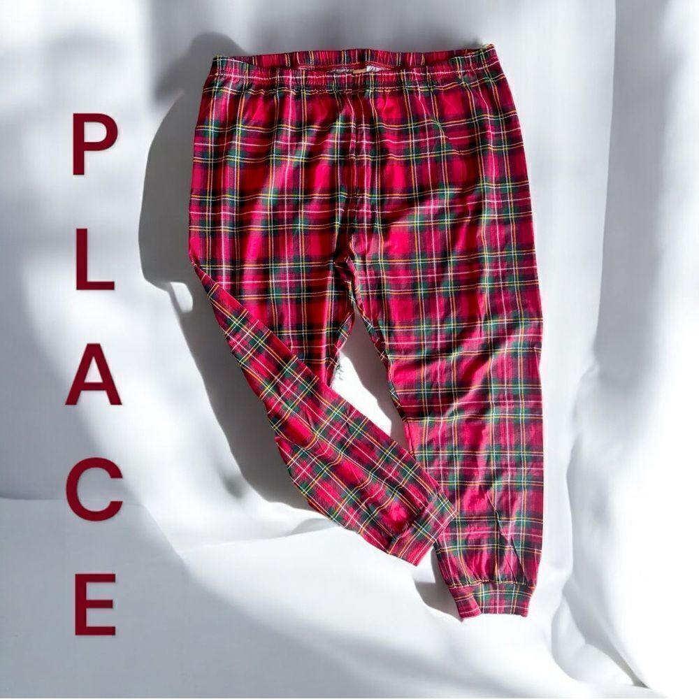 PLACE l Adult Unisex Plaid PJ, Lounge Bottoms l XXL l EUC